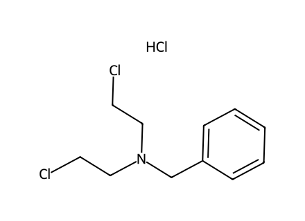 N-Benzyl-2-chloro-N-(2-chloroethyl)ethanamine hydrochloride molecular structure