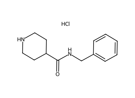 N-Benzyl-4-piperidinecarboxamide hydrochloride molecular structure