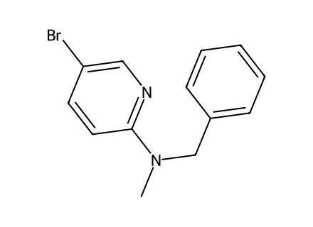 N-Benzyl-5-bromo-N-methyl-2-pyridinamine molecular structure