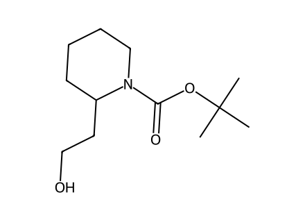 N-Boc-2-Piperidineethanol molecular structure