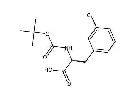 n-boc-3-chloro-l-phenylalanine molecular structure