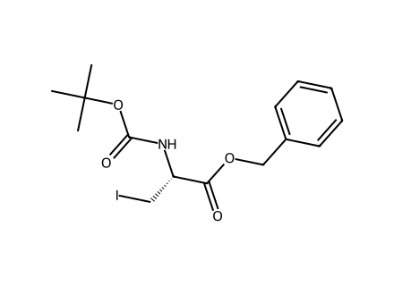 n-boc-3-iodo-l-alanine-benzylester molecular structure