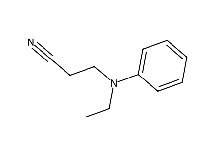 N-Cyanoethyl-N-ethylaniline molecular structure