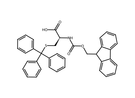n-fmoc-s-trityl-l-cysteine molecular structure