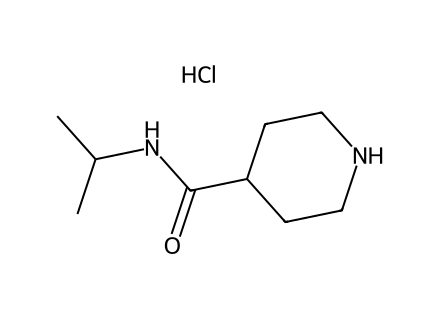 N-Isopropyl-4-piperidinecarboxamide hydrochloride molecular structure
