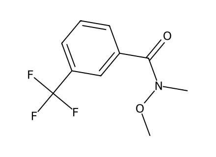 N-Methoxy-N-methyl-3-(trifluoromethyl)-benzenecarboxamide molecular structure