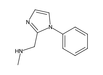 N-Methyl-[(1-phenyl-1H-imidazol-2-yl)methyl]amine molecular structure