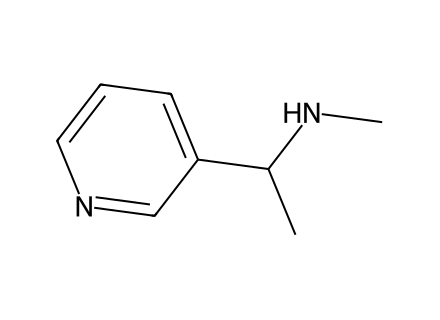 n-methyl-1-pyridin-3-yl-ethanamine molecular structure