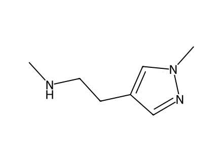 n-methyl-2-1-methyl-1h-pyrazol-4-yl-ethanamine molecular structure