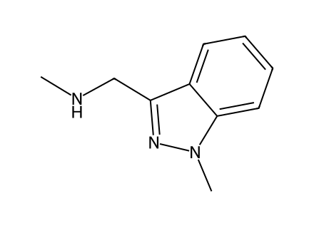 N-Methyl-N-[(1-methyl-1H-indazol-3-yl)methyl]amine molecular structure