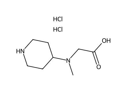 n-methyl-n-piperidin-4-ylglycine-dihydrochloride molecular structure