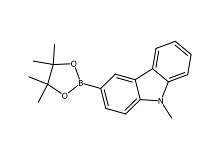 N-Methylcarbazole-3-boronic acid pinacol ester molecular structure