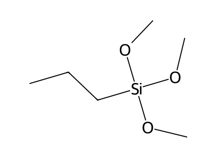 n-propyltrimethoxysilane-98 molecular structure