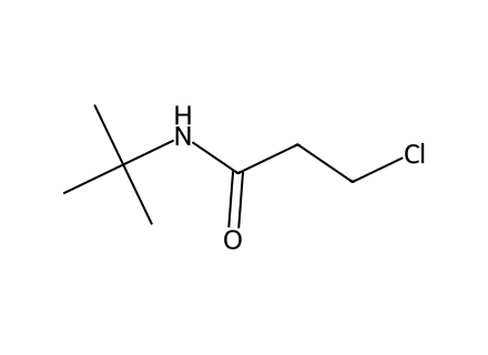 n-tert-butyl-3-chloropropanamide molecular structure