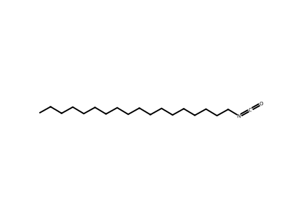 Octadecyl ISOcyanate molecular structure