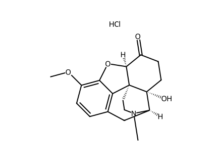 Oxycodone Hydrochloride molecular structure