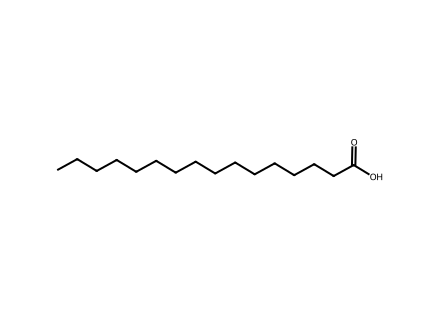 Palmitic Acid molecular structure