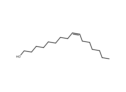 Palmitoleyl Alcohol molecular structure