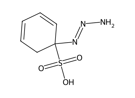 Para Amino Azo Benzene 4-Sulphonic Acid molecular structure