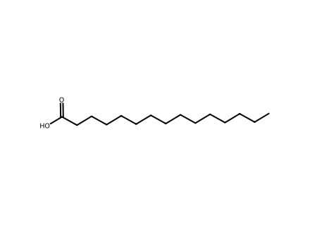 Pentadecanoic acid molecular structure