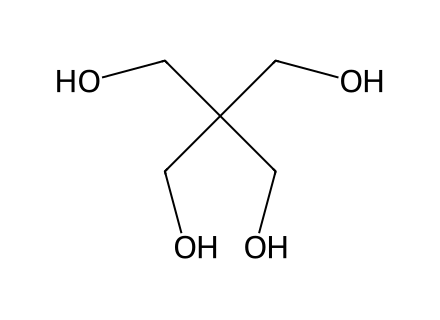 Pentaerythritol molecular structure