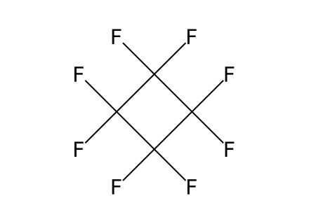 perfluorocyclobutane molecular structure