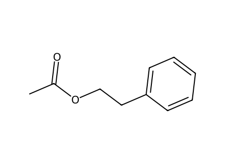 phenethyl-acetate molecular structure