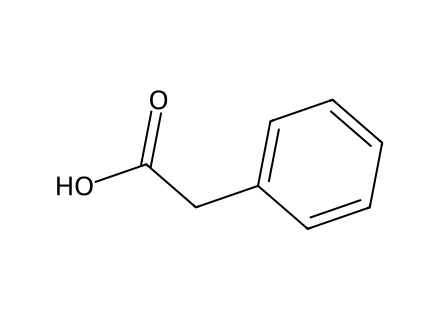 Phenylacetic acid molecular structure