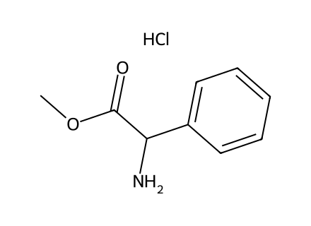 Phenylglycine Methyl Ester Hydrochloride molecular structure