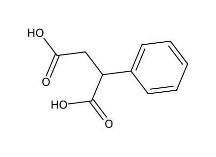Phenylsuccinic Acid molecular structure