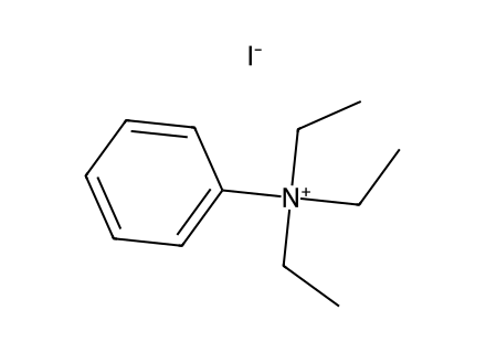 Phenyltriethylammonium iodide molecular structure