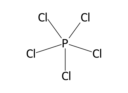 Phosphorus(V) chloride molecular structure