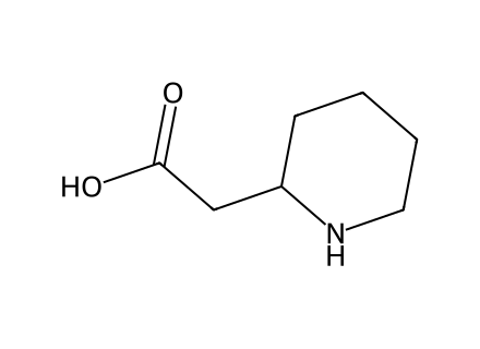 Piperidin-2-yl-acetic acid molecular structure
