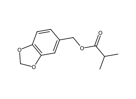 piperonyl-isobutyrate molecular structure