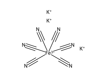 Potassium Ferricyanide (AR) molecular structure