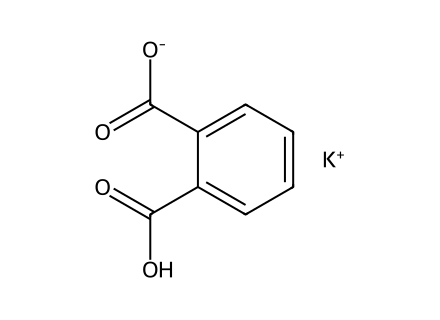 Potassium Hydrogen Phthalate molecular structure