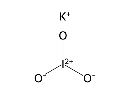 Potassium Iodate molecular structure