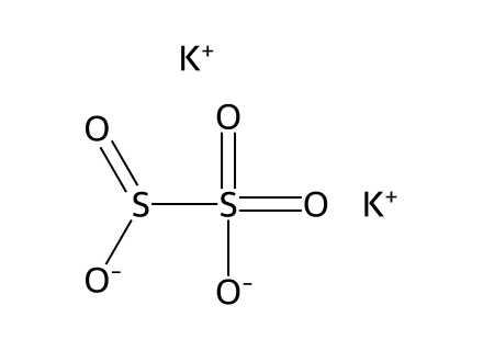 Potassium Metabisulphite molecular structure