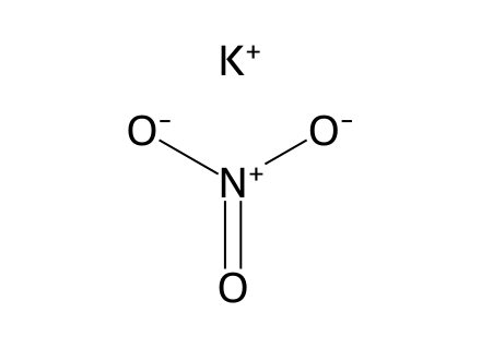 Potassium Nitrate molecular structure