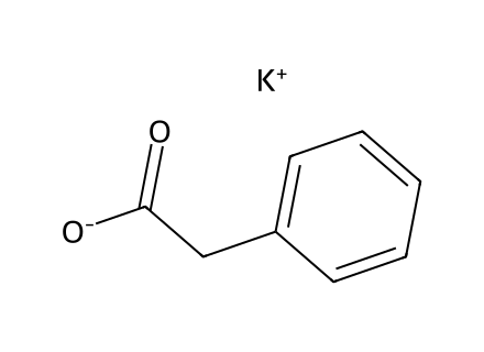 Potassium Phenylacetate molecular structure