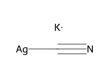 Potassium Silver Cyanide molecular structure