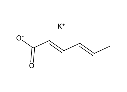 Potassium Sorbate molecular structure