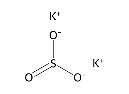 Potassium sulfite, pure molecular structure