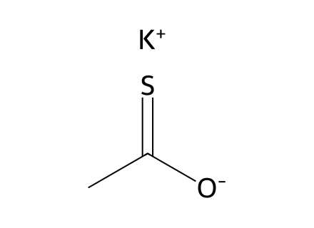potassium-thioacetate molecular structure