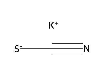 Potassium Thiocyanate molecular structure