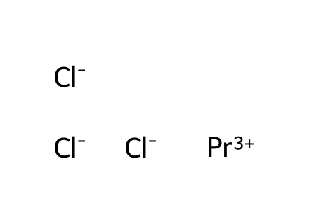 Praseodymium (III) chloride, ultra dry molecular structure