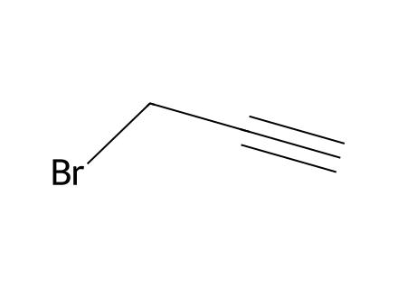 Propargyl Bromide, 80 Wt. % Solution In molecular structure