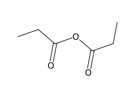 Propionic anhydride molecular structure