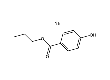 Propyl Paraben Sodium molecular structure