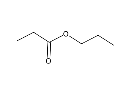 Propyl Propionate molecular structure